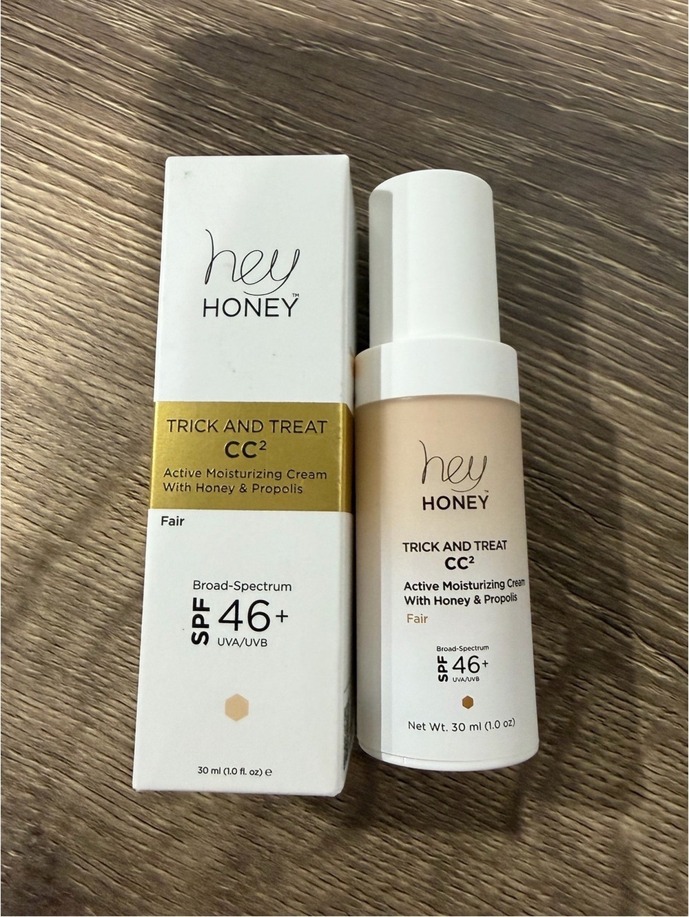 Hey Honey Trick and Treat CC2 SPF Active Moisturizing Cream Honey & Propolis NEW